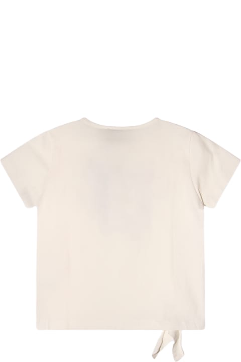 Topwear for Girls Versace White Cotton T-shirt