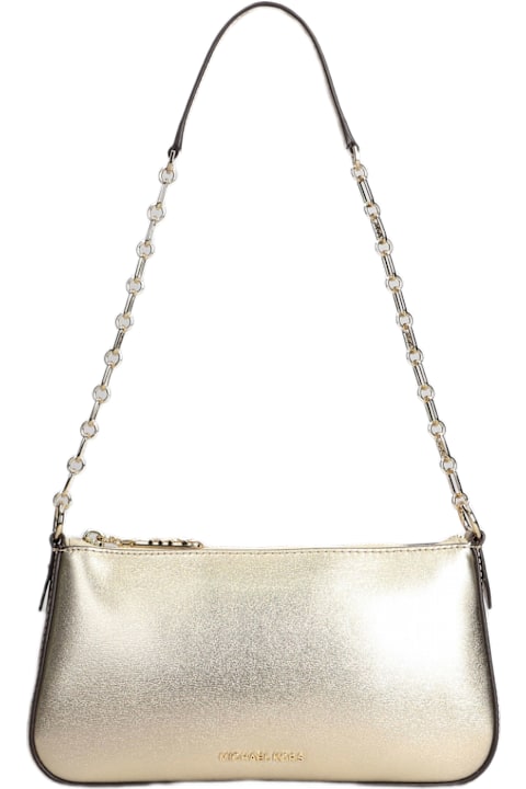 Michael Kors for Women Michael Kors Empire Shoulder Bag In Gold Leather