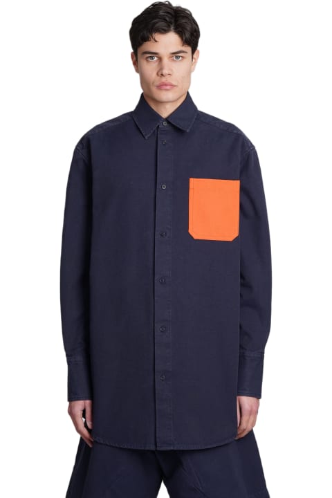J.W. Anderson for Men J.W. Anderson Shirt In Blue Cotton