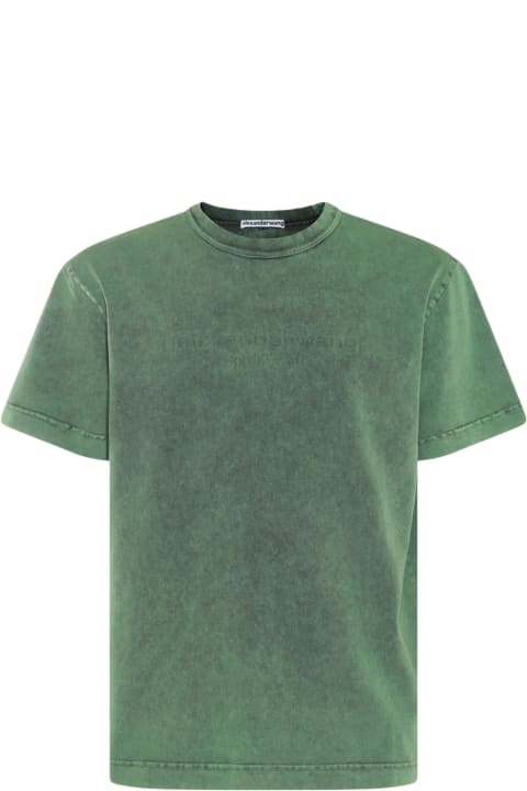 Alexander Wang for Women Alexander Wang Green Cotton T-shirt