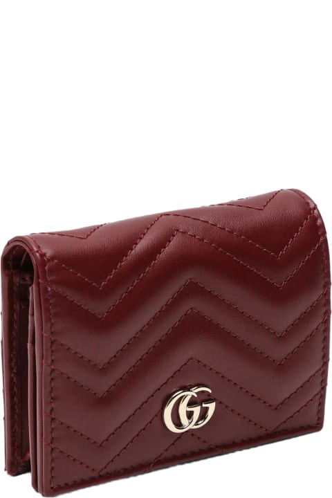 Gucci Wallets for Women Gucci Gg Marmont Rosso Ancora Card Holder