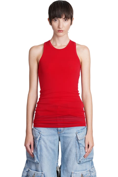 Clothing for Women The Attico Tank Top In Red Polyamide Polyester
