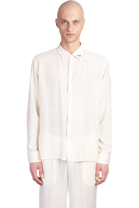 Family First Milano for Men Family First Milano Shirt In Beige Ramie