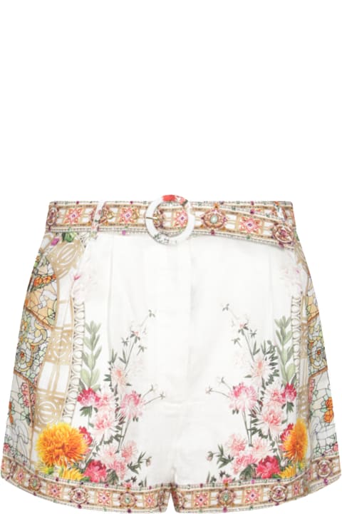 Camilla لـ Kids Camilla White Silk Shorts
