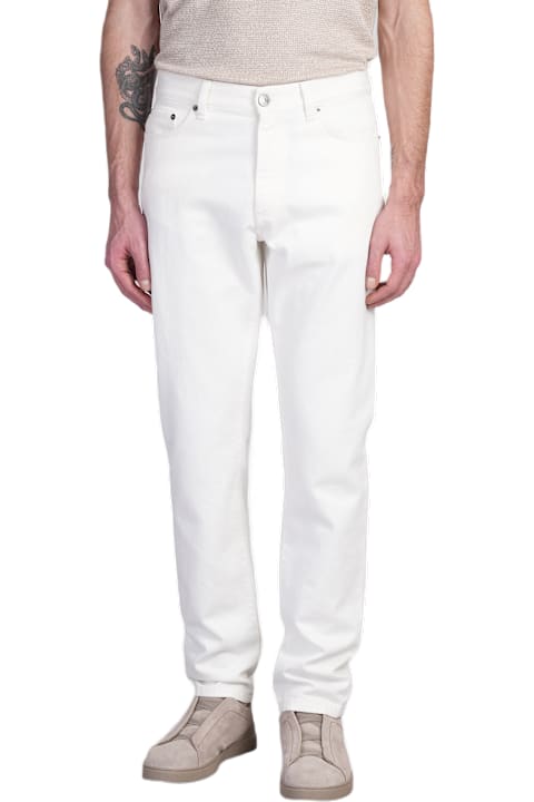 Homeware Zegna Jeans In White Denim