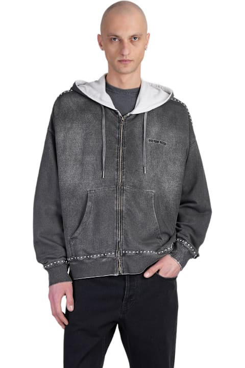 Golden Goose سترات صوف وبدل رياضية لـ القسم الرجالي Golden Goose Sweatshirt In Grey Cotton