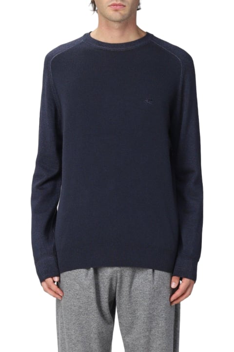 Etro for Men Etro Logo Embroidered Knitted Jumper