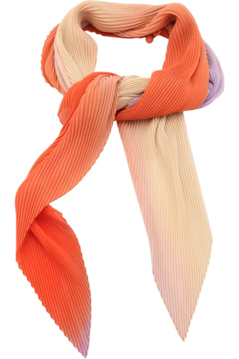 Issey Miyake Scarves & Wraps for Women Issey Miyake Orange Scarves