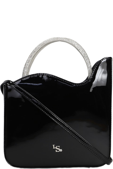 Le Silla Totes for Women Le Silla Ivy Shoulder Bag In Black Patent Leather