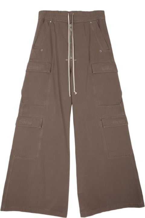 DRKSHDW Pants for Men DRKSHDW Double Cargo Jumbo Belas Mud Grey Cotton Baggy Cargo Pant - Double Cargo Jumbo Belas