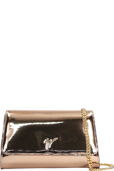 Cleopatra Shoulder Bag In Copper Leather