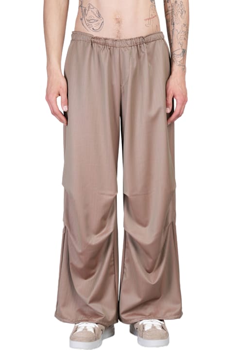 Paura for Men Paura Fan Pants In Taupe Wool