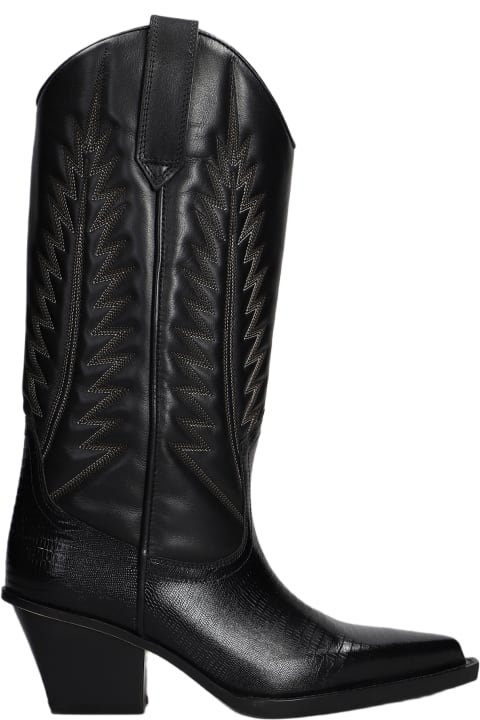 Fashion for Women Paris Texas Texan Boots In Black Leather
