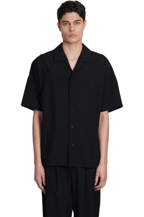 メンズ Attachmentのシャツ Attachment Shirt In Black Wool
