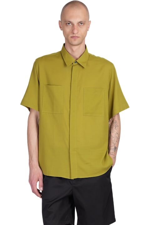 Ami Alexandre Mattiussi Shirt In Green Cotton