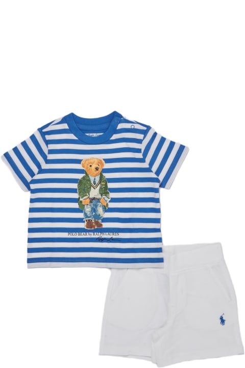 ベビーガールズ ボディスーツ＆セットアップ Polo Ralph Lauren Polo+shorts Suit
