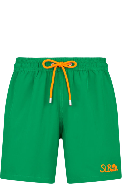 Swimwear for Men MC2 Saint Barth Man Green Comfort Swim Shorts