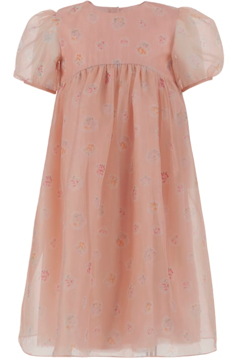 Homeware Bonpoint Silk Dress With Floral Pattern