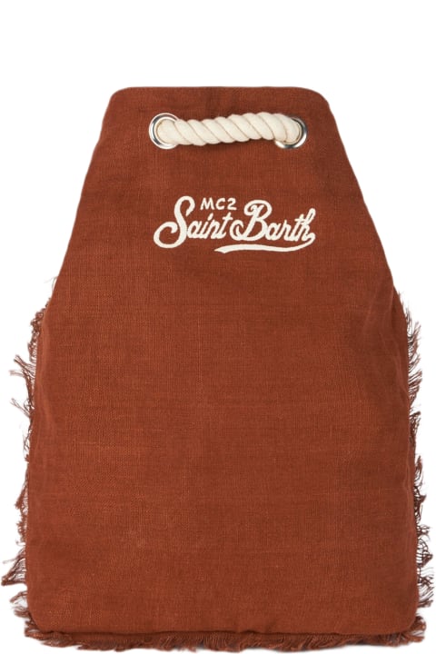 Homeware MC2 Saint Barth Brown Boat Linen Backpack