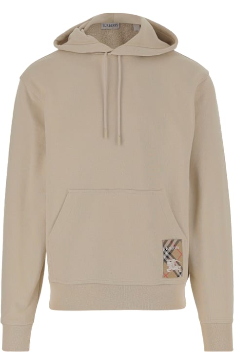 Burberry Sweaters for Men Burberry Stretch Cotton Sweatshirt With Logo