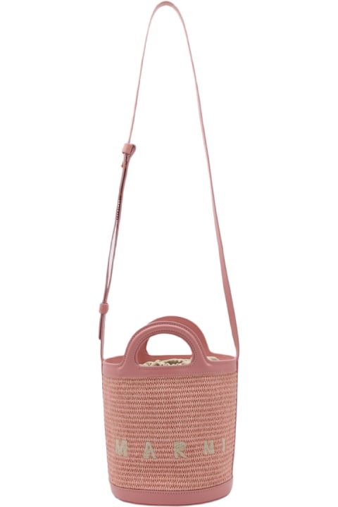 Marni Bags for Women Marni Light Pink Tropicalia Mini Bucket Bag
