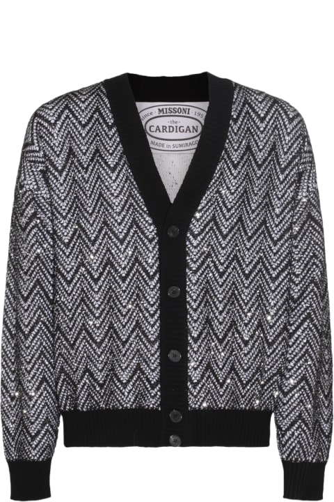 Missoni Sweaters for Men Missoni Black And White Cotton Knitwear