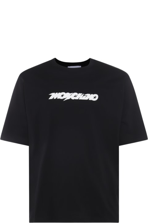 メンズ新着アイテム Moschino Black Cotton T-shirt