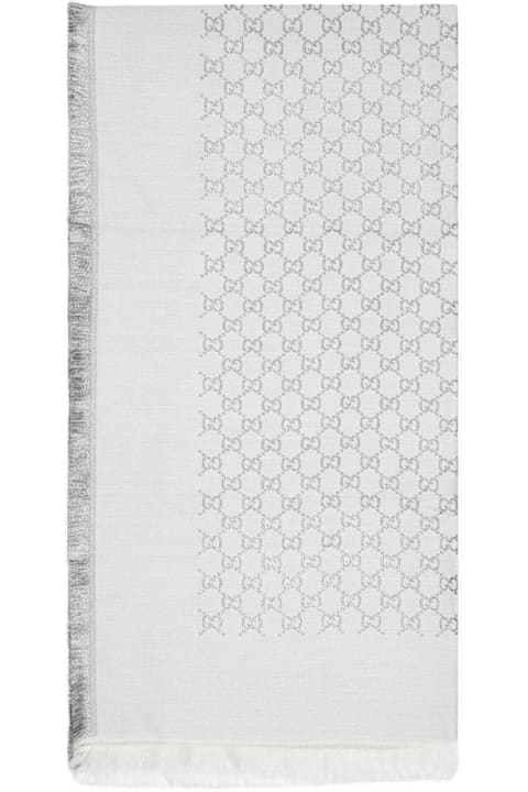 Gucci Scarves & Wraps for Women Gucci Gg Leggero Lurex Cashmere Scarf