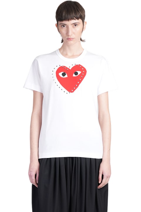 Comme des Garçons Play for Women Comme des Garçons Play T-shirt In White Cotton