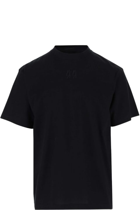 メンズ 44 Label Groupのトップス 44 Label Group Cotton T-shirt With Logo T-Shirt