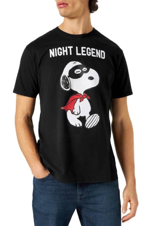 MC2 Saint Barth for Men MC2 Saint Barth Man Cotton T-shirt With Snoopy Night Legend Print | Snoopy - Peanuts Special Edition