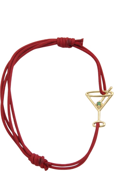 Aliita Jewelry for Women Aliita Red And Gold Martini Esmeralda Bracelet