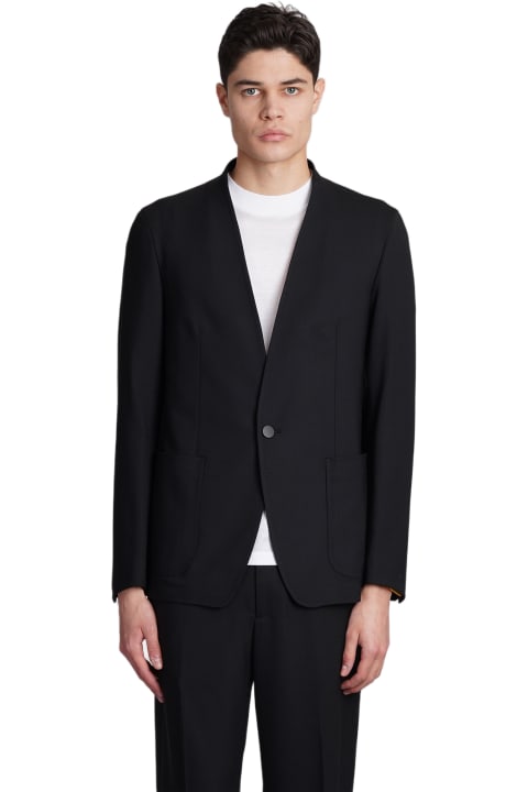 Tagliatore 0205 Coats & Jackets for Men Tagliatore 0205 G-clarence Blazer In Black Polyester
