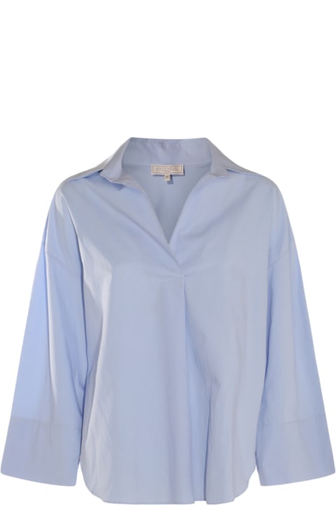 Antonelli Topwear for Women Antonelli Light Blue Cotton Shirt