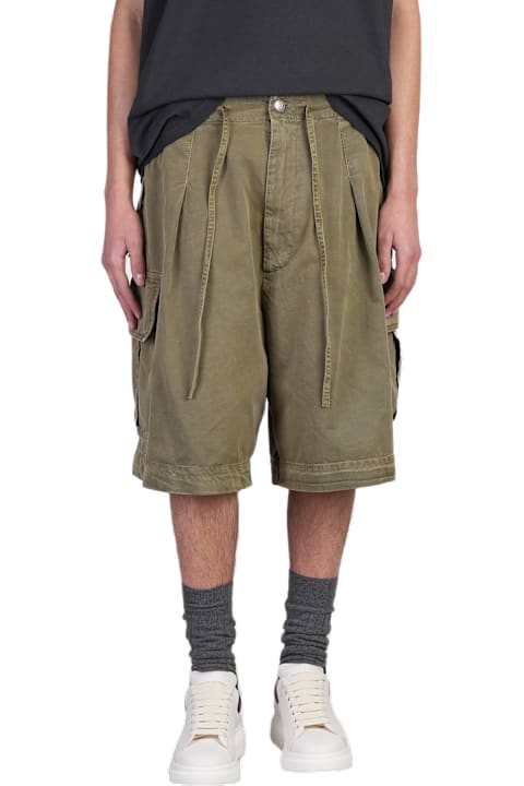 Alexander McQueen Pants for Men Alexander McQueen Shorts In Green Cotton