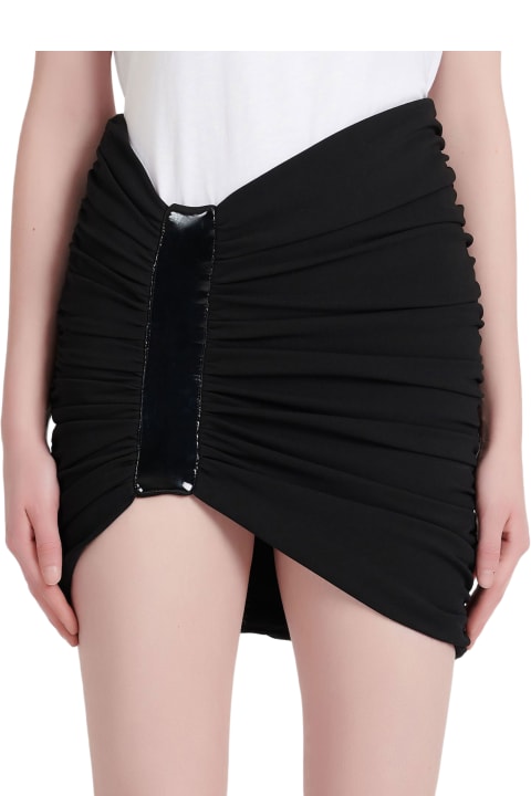 Balmain Clothing for Women Balmain Asymmetric Black Miniskirt