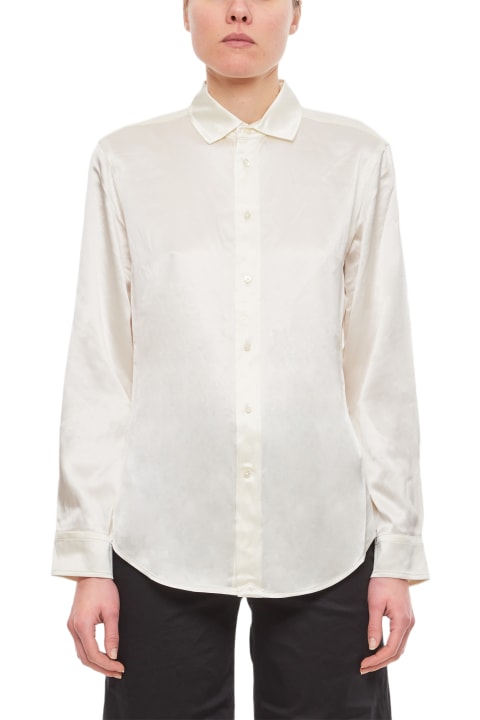 Ralph Lauren Women Ralph Lauren Long Sleeve Button Front Silk Shirt