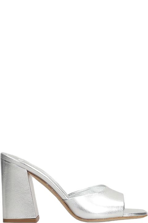 3JUIN Shoes for Women 3JUIN Sasha 090 Slipper-mule In Silver Leather
