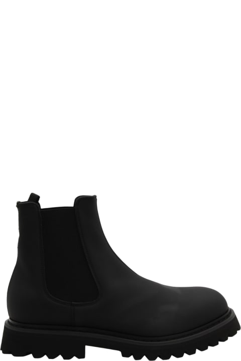 Premiata Boots for Men Premiata Black Leather Beatle Boots