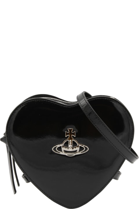ウィメンズ ショルダーバッグ Vivienne Westwood Black Leather Bag