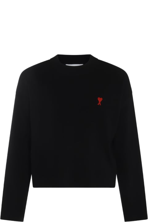 Fleeces & Tracksuits Sale for Women Ami Alexandre Mattiussi Black Cotton Sweatshirt