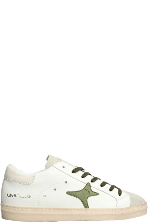 Homeware AMA-BRAND Sneakers In White Suede And Leather