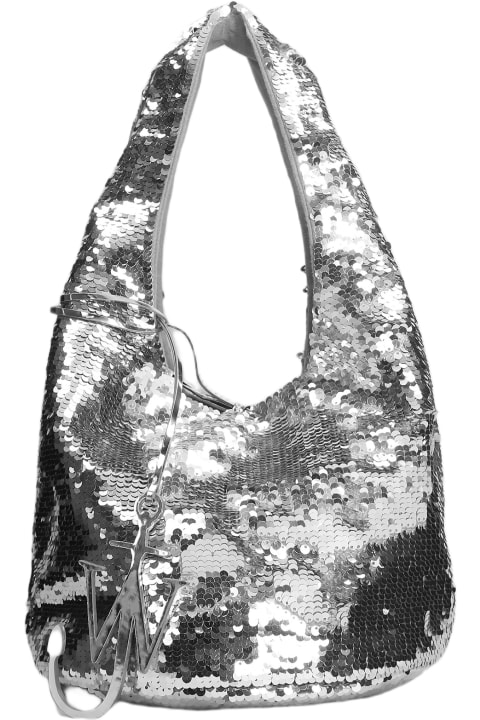 J.W. Anderson for Women J.W. Anderson Sequin Hand Bag In Silver Pvc