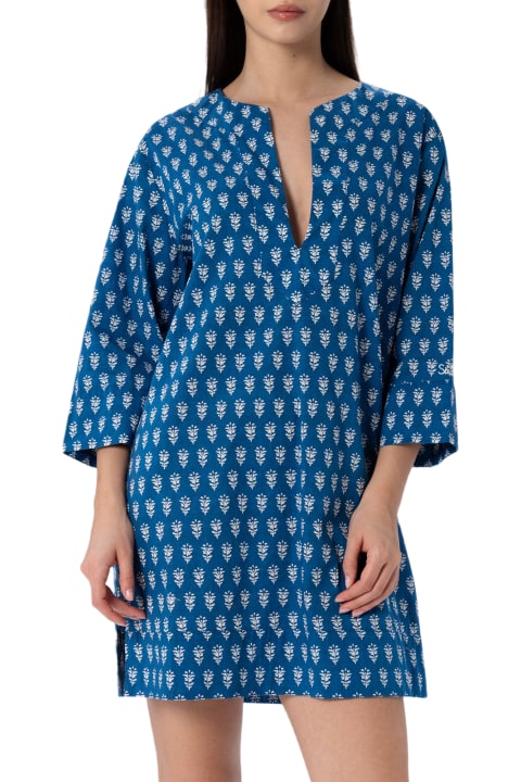 Homeware MC2 Saint Barth Woman Cotton Tunic Dress Macha