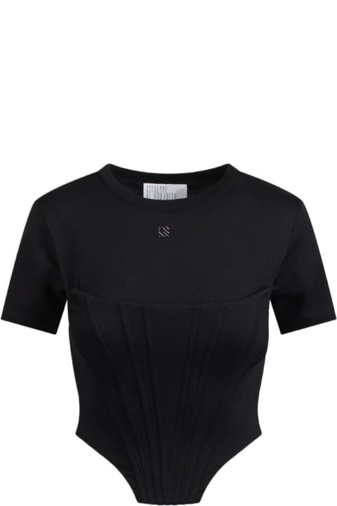 Underwear & Nightwear for Women Giuseppe di Morabito Giuseppe Di Morabito T-shirt With Bustier Detail In Cotton Jersey