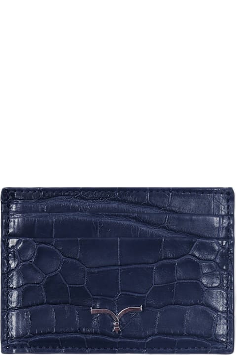 Larusmiani Accessories for Women Larusmiani Horizontal Alligator Card Holder Capital Wallet