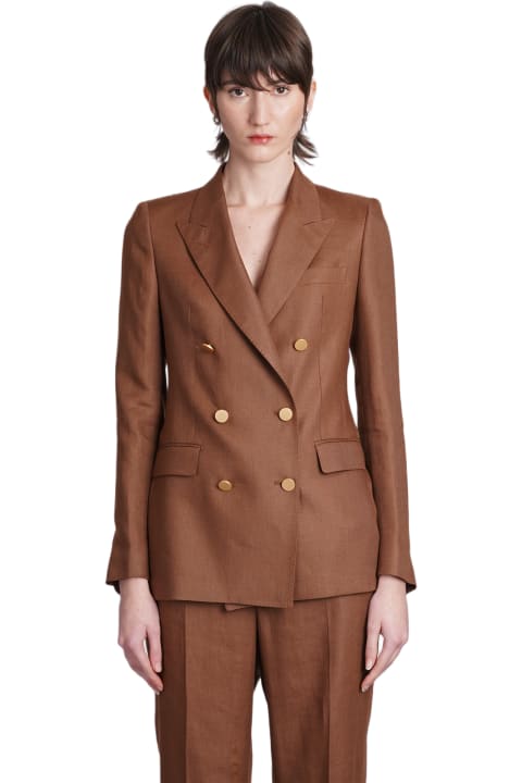 Tagliatore 0205 Suits for Women Tagliatore 0205 T-parigi In Brown Linen