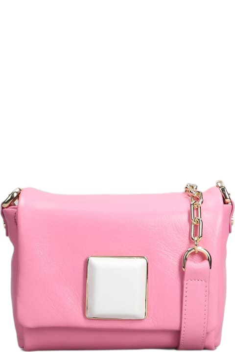 Roberto Festa Shoulder Bags for Women Roberto Festa Lucy Shoulder Bag In Rose-pink Leather