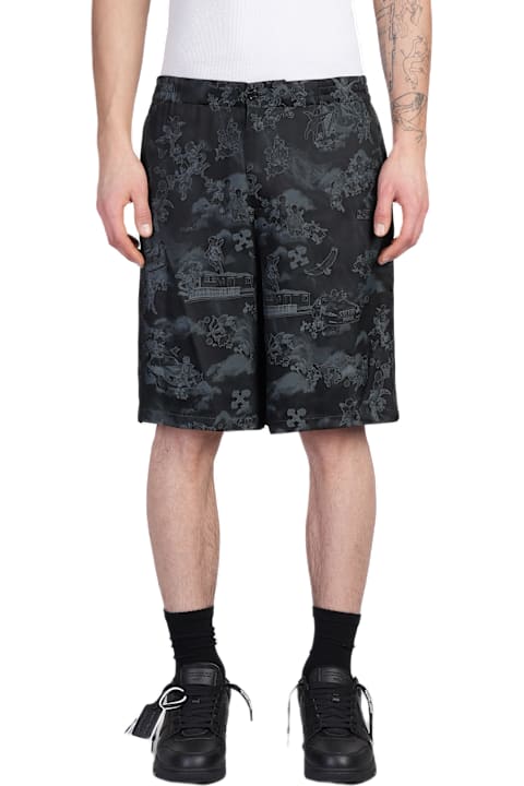 Off-White Pants for Men Off-White Shorts In Black Acetate