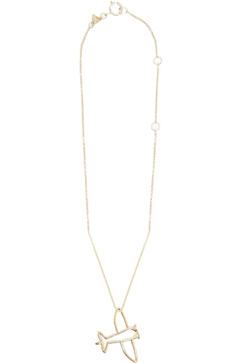 Necklaces for Women Aliita Gold Metal Avion Necklace